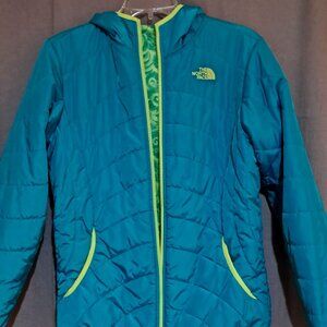 Green and blue Northface jacket, Size small
